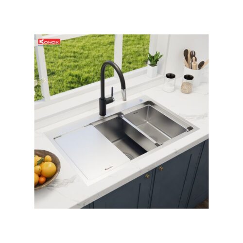 Chậu rửa bát chống xước Konox Workstation Sink – Topmount Sink KN8151TS Dekor(3)