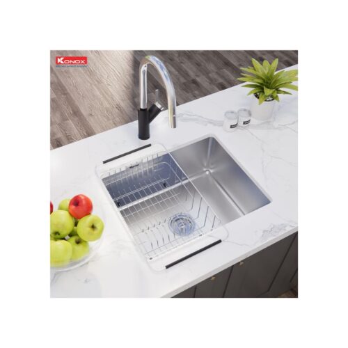 Chậu rửa bát chống xước Konox Workstation Sink – Undermount Sink KN5444SU Dekor (3)