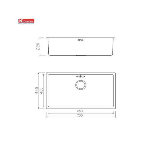 Chậu rửa bát chống xước Konox Workstation Sink – Undermount Sink KN7044SU Dekor 3 Chậu rửa bát chống xước Konox Workstation Sink – Undermount Sink KN7044SU Dekor (1)