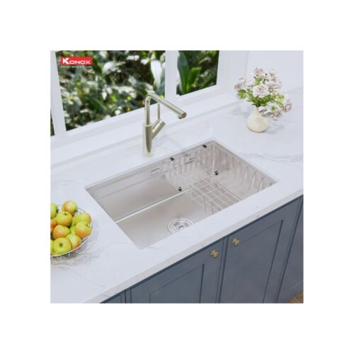 Chậu rửa bát chống xước Konox Workstation Sink – Undermount Sink KN7044SU Dekor 5 Chậu rửa bát chống xước Konox Workstation Sink – Undermount Sink KN7044SU Dekor (3)