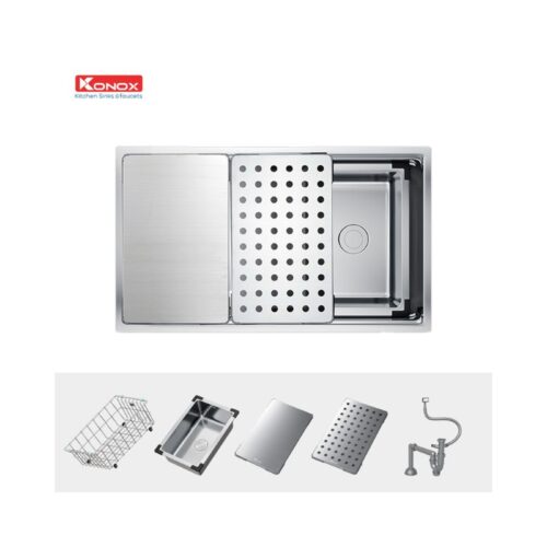 Chậu rửa bát chống xước Konox Workstation Sink – Undermount Sink KN7644SU Dekor 4 Chậu rửa bát chống xước Konox Workstation Sink – Undermount Sink KN7644SU Dekor (2)