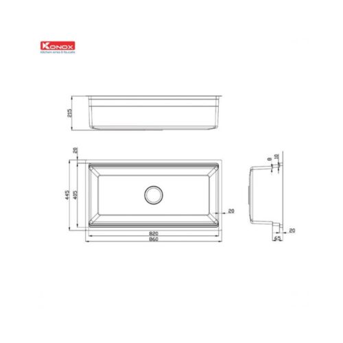 Chậu rửa bát chống xước Konox Workstation Sink – Undermount Sink KN8644SU Dekor 3 Chậu rửa bát chống xước Konox Workstation Sink – Undermount Sink KN8644SU Dekor (1)