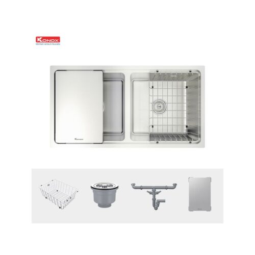 Chậu rửa bát chống xước Konox Workstation Sink – Undermount Sink KN8646DU Dekor (2)