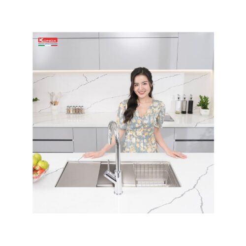 Chậu rửa bát chống xước Konox Workstation Sink – Undermount Sink KN8646DU Dekor (4)