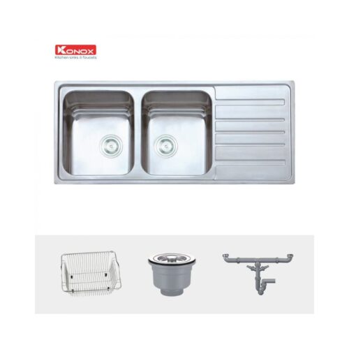 Chậu rửa bát Konox European sink Artusi KS11650 1D – Bàn phải 4 Chậu rửa bát Konox European sink Artusi KS11650 1D – Bàn phải (2)