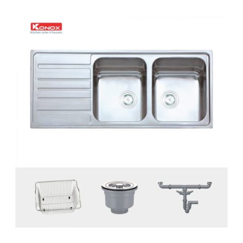 Chậu rửa bát Konox European sink Artusi KS11650 1D – Bàn trái 4 Chậu rửa bát Konox European sink Artusi KS11650 1D – Bàn trái (2)
