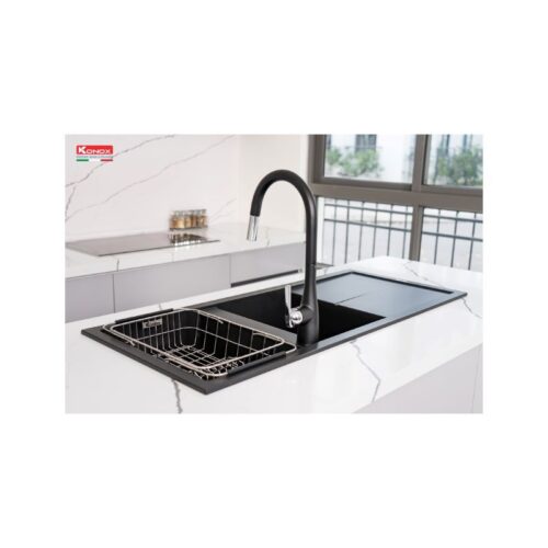 Chậu rửa bát Konox Granite Sink Livello Smart 1160 – Black (3)