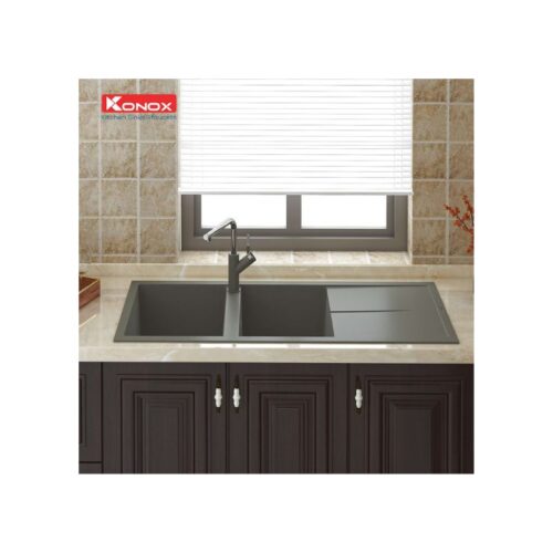 Chậu rửa bát Konox Granite Sink Livello Smart 1160 – Grey (4)