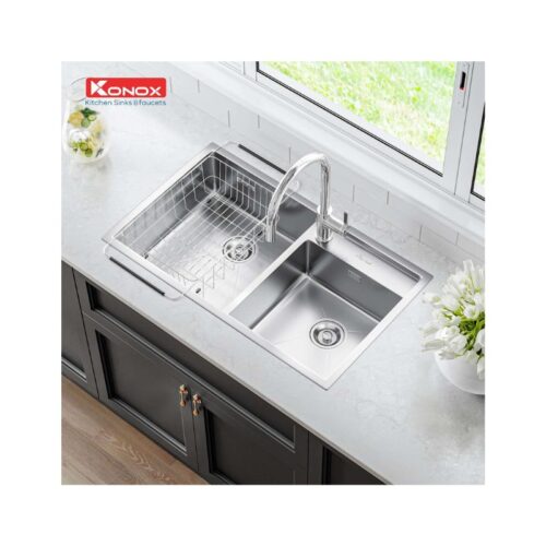 Chậu rửa bát Konox Overmount Sink KN8248DO 5 Chậu rửa bát Konox Overmount Sink KN8248DO (3)