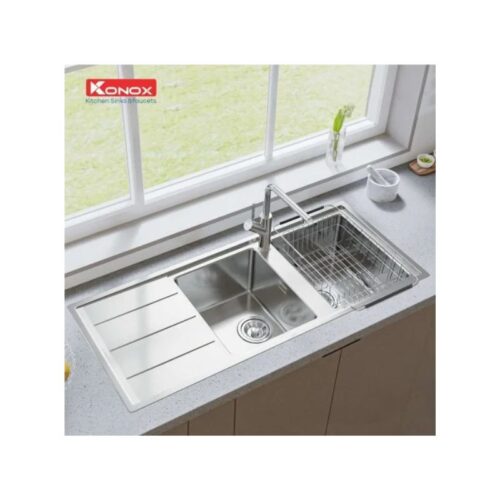 Chậu rửa bát Konox Terkey Sink Beta 1160 - Bàn trái 4 Chậu rửa bát Konox Terkey Sink Beta 1160 - Bàn trái (2)