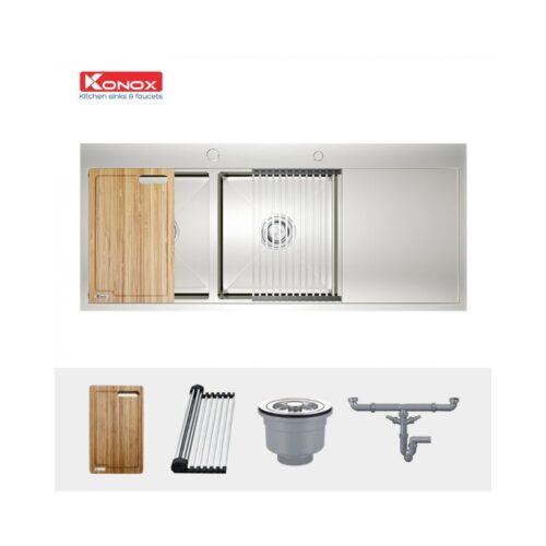 Chậu rửa bát Konox Workstation Sink – Topmount Sink KN11650TD – Bàn phải 4 Chậu rửa bát Konox Workstation Sink – Topmount Sink KN11650TD – Bàn phải (2)