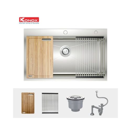 Chậu rửa bát Konox Workstation Sink – Topmount Sink KN8050TS 4 Chậu rửa bát Konox Workstation Sink – Topmount Sink KN8050TS (2)