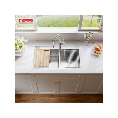 Chậu rửa bát Konox Workstation Sink – Topmount Sink KN8250TD 5 Chậu rửa bát Konox Workstation Sink – Topmount Sink KN8250TD (3)
