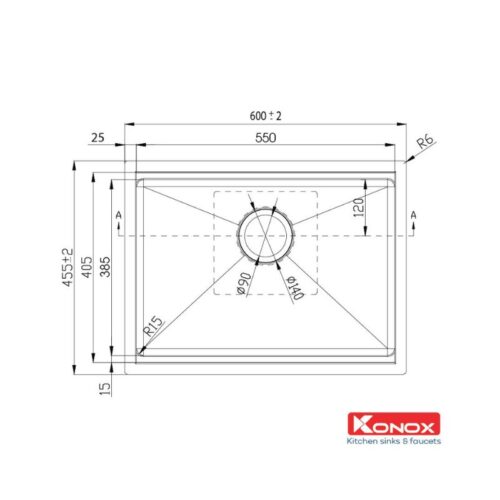 Chậu rửa bát Konox Workstation Sink – Undermount Sink KN6046SU 3 Chậu rửa bát Konox Workstation Sink – Undermount Sink KN6046SU(1)