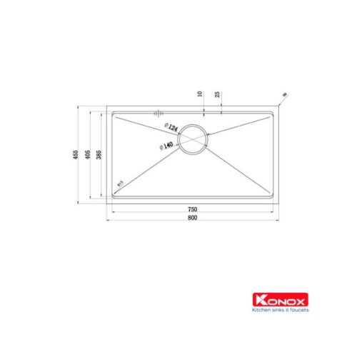 Chậu rửa bát Konox Workstation Sink – Undermount Sink KN8046SU 3 Chậu rửa bát Konox Workstation Sink – Undermount Sink KN8046SU (1)