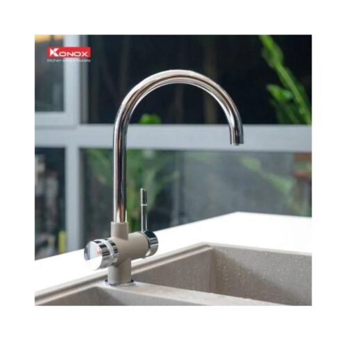 Vòi rửa bát ba đường nước Konox Trim-Water Grey