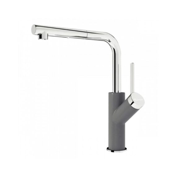 Vòi rửa bát dây rút Konox Artan Grey