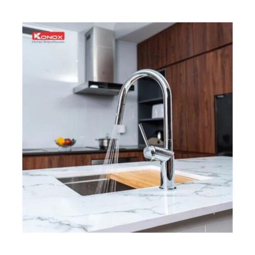 Vòi rửa bát dây rút Konox Neva 3 Vòi rửa bát dây rút Konox Neva