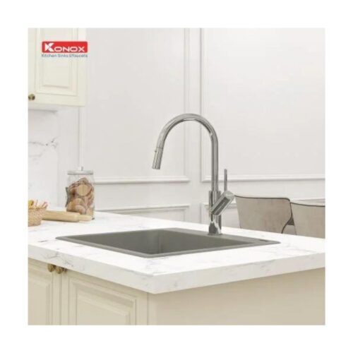 Vòi rửa bát dây rút Konox Ponte Chrome