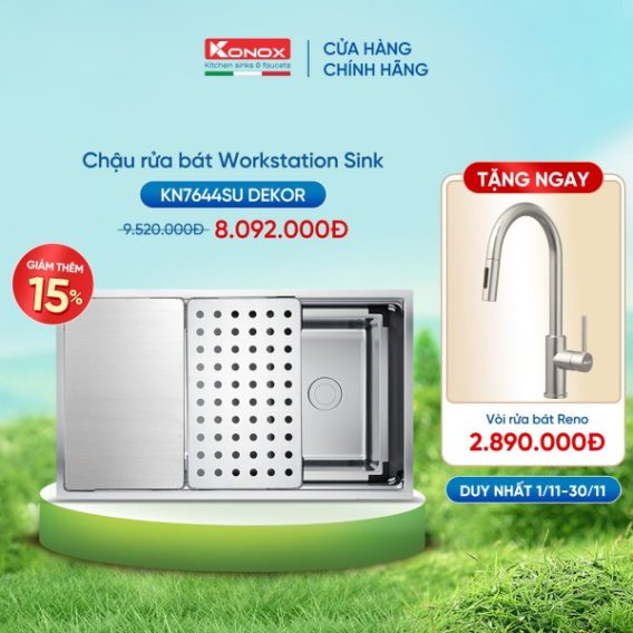 “THÁNG GẮN KẾT - KONOX SALE HẾT MÌNH”- Bùng nổ siêu ưu đãi tháng 11 2 KN7644SU Dekor