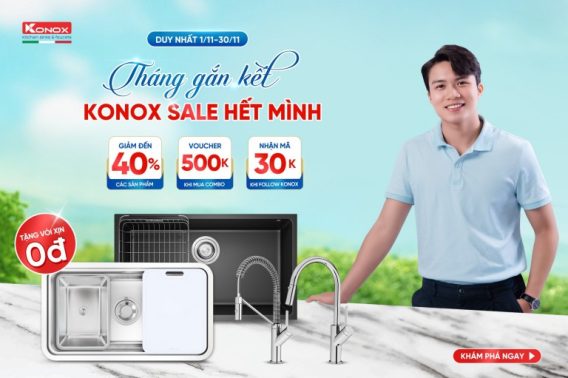 “THÁNG GẮN KẾT - KONOX SALE HẾT MÌNH”- Bùng nổ siêu ưu đãi tháng 11
