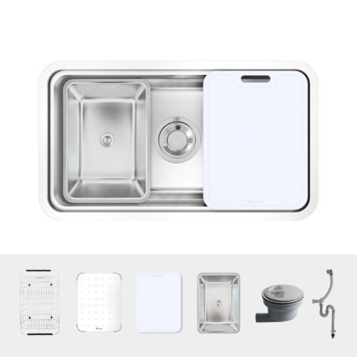 Chi tiết chậu rửa bát Konox KN8347SU Dekor