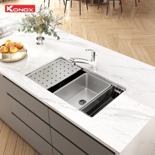 Chậu rửa bát Konox Dekor 8044SU 3 hinh anh chau rua bat konox dekor 8044su