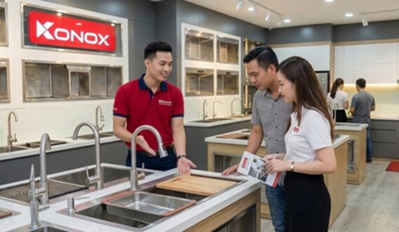 Cửa hàng Konox chính hãng tại Hải Dương - Địa chỉ mua thiết bị và dụng cụ bếp cao cấp 7 đội ngũ tư vấn Konox chuyên nghiệp