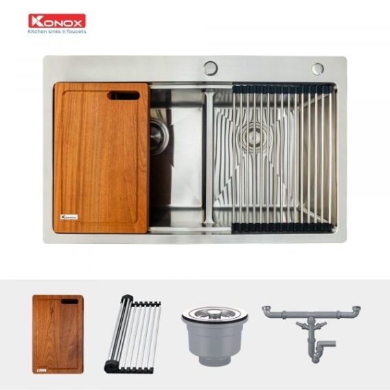 Cửa hàng Konox chính hãng tại Hải Dương - Địa chỉ mua thiết bị và dụng cụ bếp cao cấp 11 phụ kiện bồn rửa bát Konox